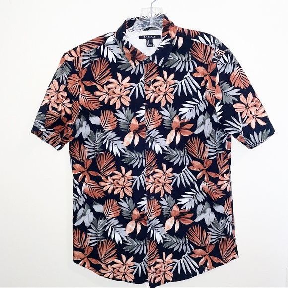 Floral short sleeve button down - Picture 1 of 5